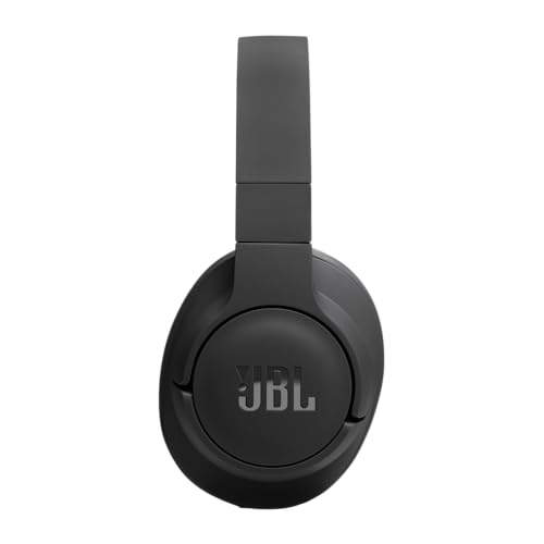 JBL Tune 720BT Wireless On-Ear Headphones – JBL Pure Bass Sound, Bluetooth and Lightweight – Up to 76 Hours of Music Playback – Black