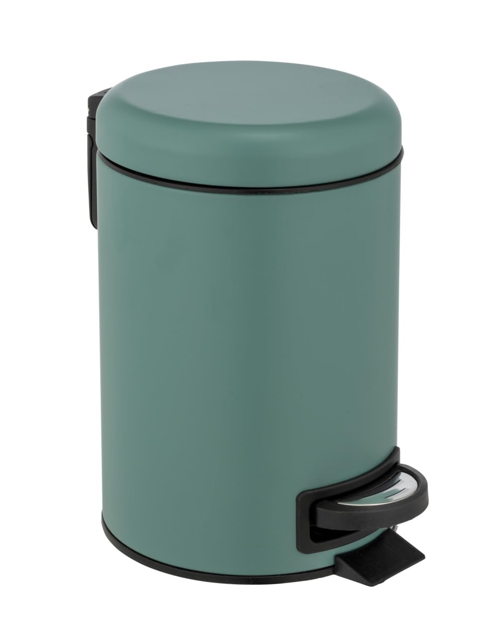 WENKO Leman Cosmetic Pedal Bin Matte Gold 3 L – Cosmetic Bin, Rubbish Bin with Anti-Fingerprint Capacity: 3 litres, stainless steel, 17 x 25 x 22.5 cm, gold