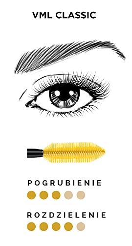 L'Oréal Paris Mascara, Wimperntusche für extra Definition und extra Volumen, Black (Schwarz), 1 x 10,7 ml