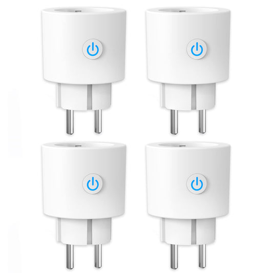 WLAN Smart Socket with Current Measurement 16 A, Smart Home Socket Compatible with Alexa/Google Home, Power Consumption Measurement, Voice Control, App Remote Control