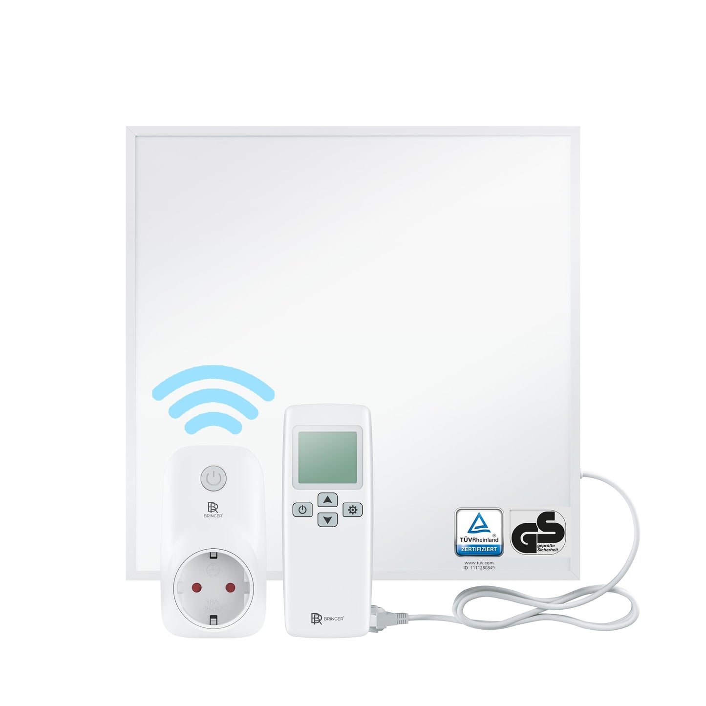 BR Bringer Infrared Heater, 600 watt, Infrared Electric Heater, Energy-Saving, TÜV GS, German Quality Brand