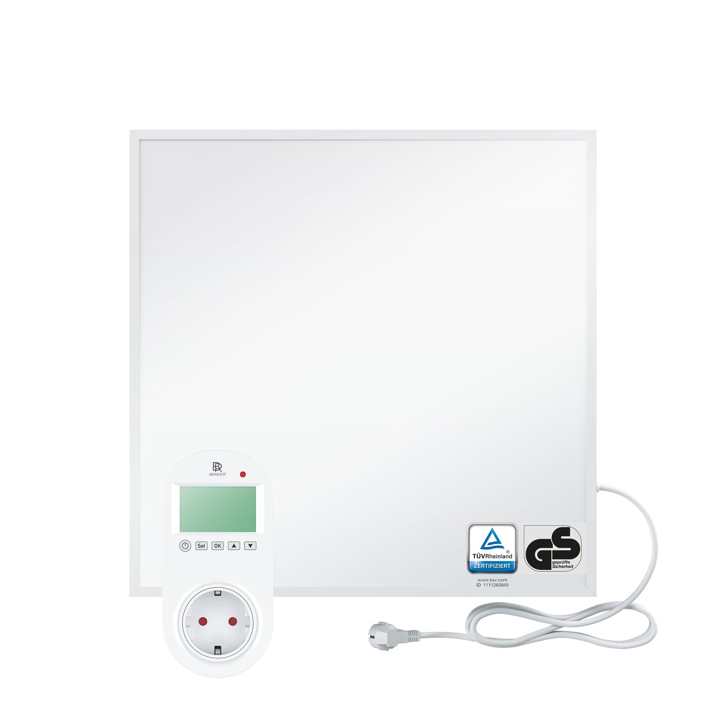 BR Bringer Infrared Heater, 600 watt, Infrared Electric Heater, Energy-Saving, TÜV GS, German Quality Brand