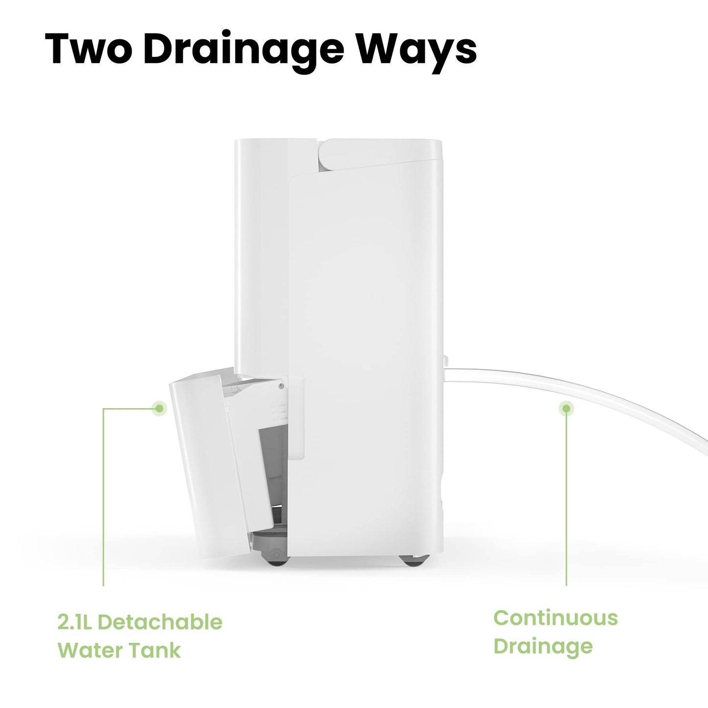 Luftentfeuchter, Dehumidifier 10 L/24 hr, Room Size Approx. 50 m³ (20 m²), LED Display