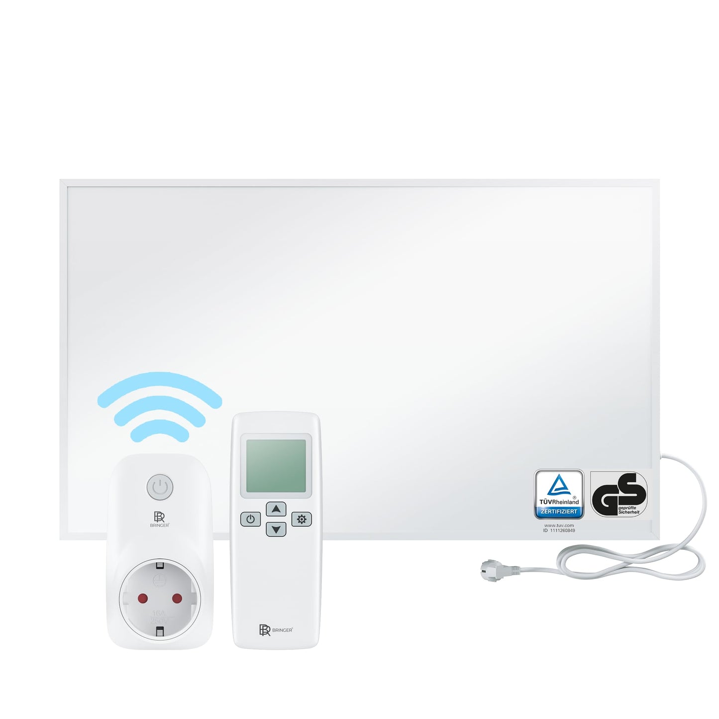 BR Bringer Infrared Heater, 600 watt, Infrared Electric Heater, Energy-Saving, TÜV GS, German Quality Brand