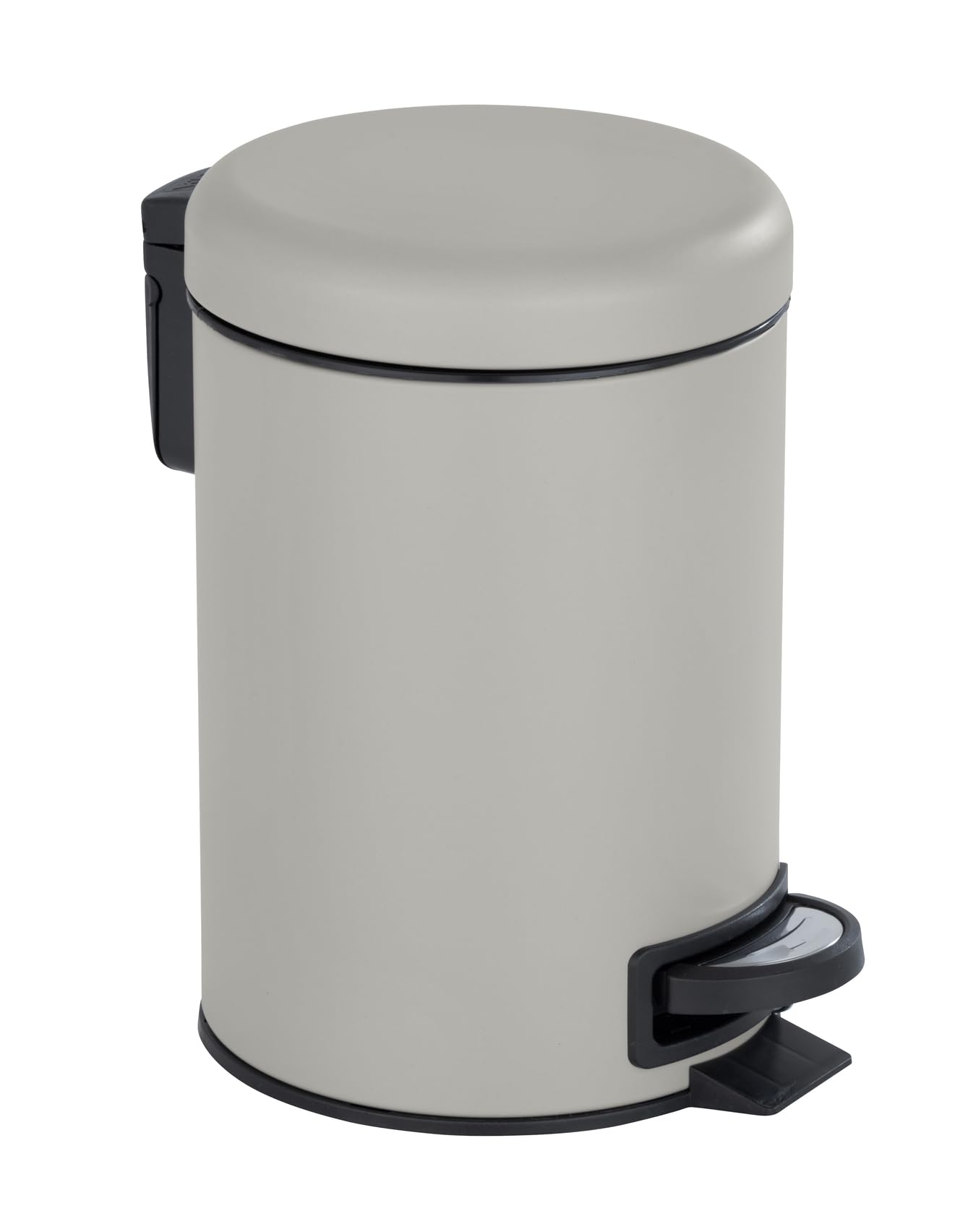 WENKO Leman Cosmetic Pedal Bin Matte Gold 3 L – Cosmetic Bin, Rubbish Bin with Anti-Fingerprint Capacity: 3 litres, stainless steel, 17 x 25 x 22.5 cm, gold