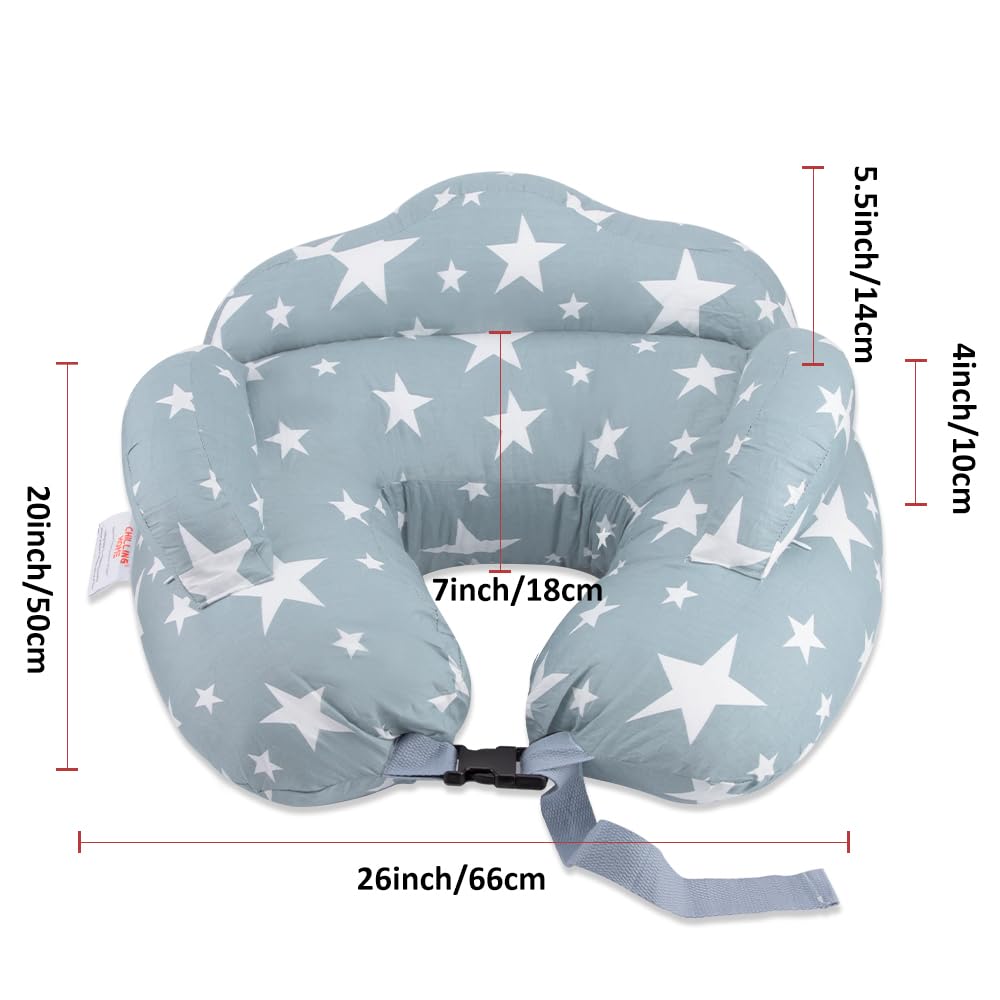 Chilling Home 2-in-1 Nursing Pillow, XXL Pregnancy Pillow, Side Sleeper Pillow for Baby, Pregnancy Pillow