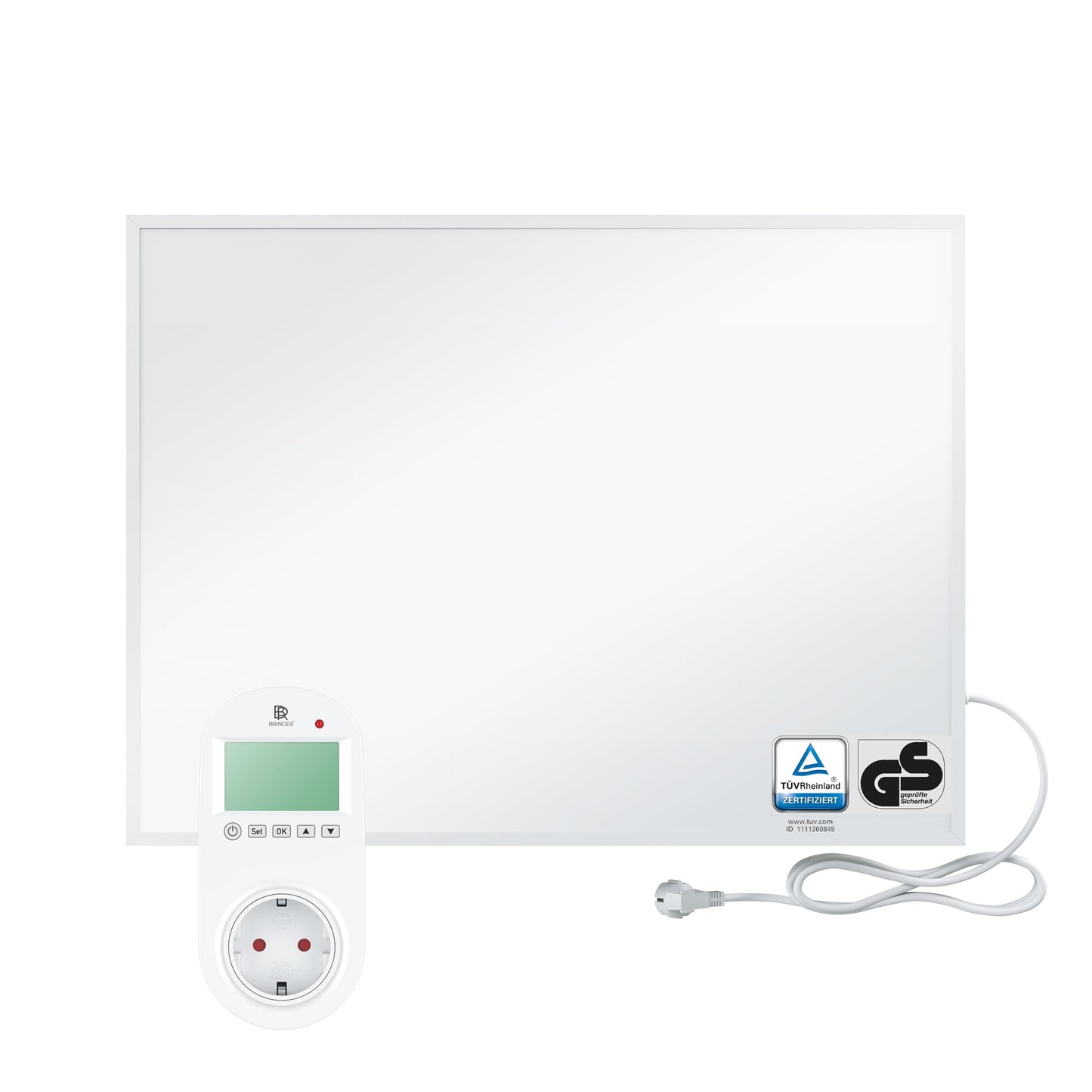 BR Bringer Infrared Heater, 600 watt, Infrared Electric Heater, Energy-Saving, TÜV GS, German Quality Brand