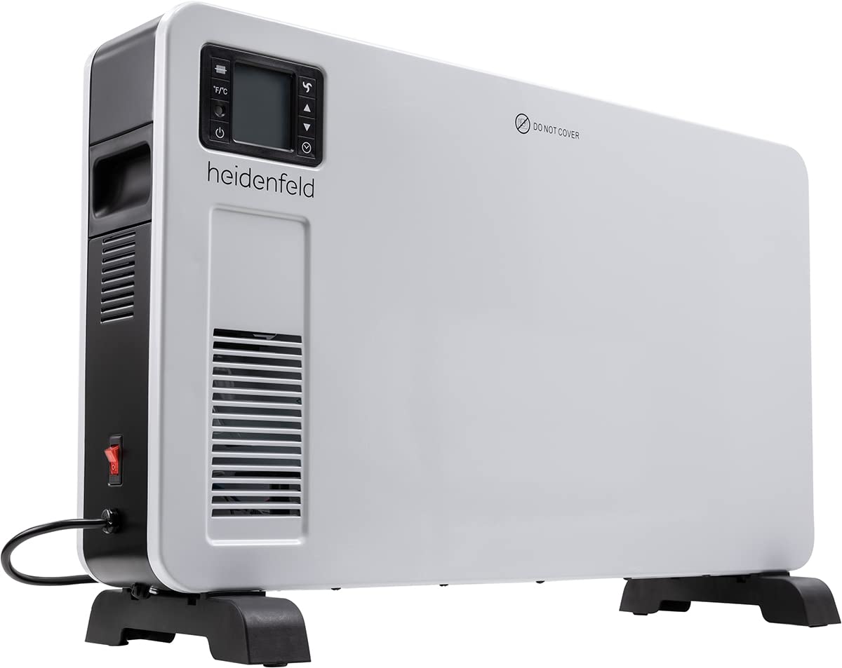 Heidenfeld Konvektor Heizung elektrisch EK100 | ๐ ๐๐๐๐๐ ๐๐๐๐๐๐๐๐ - 2300 Watt - Fernbedienung - Heizkรถrper - Elektroheizung