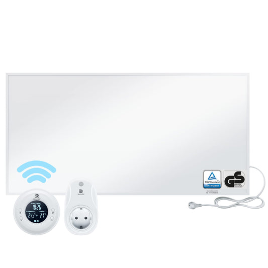 Chauffage infrarouge BR Bringer, 600 watts, chauffage électrique infrarouge, économie d'énergie, certifié TÜV GS, marque de qualité allemande