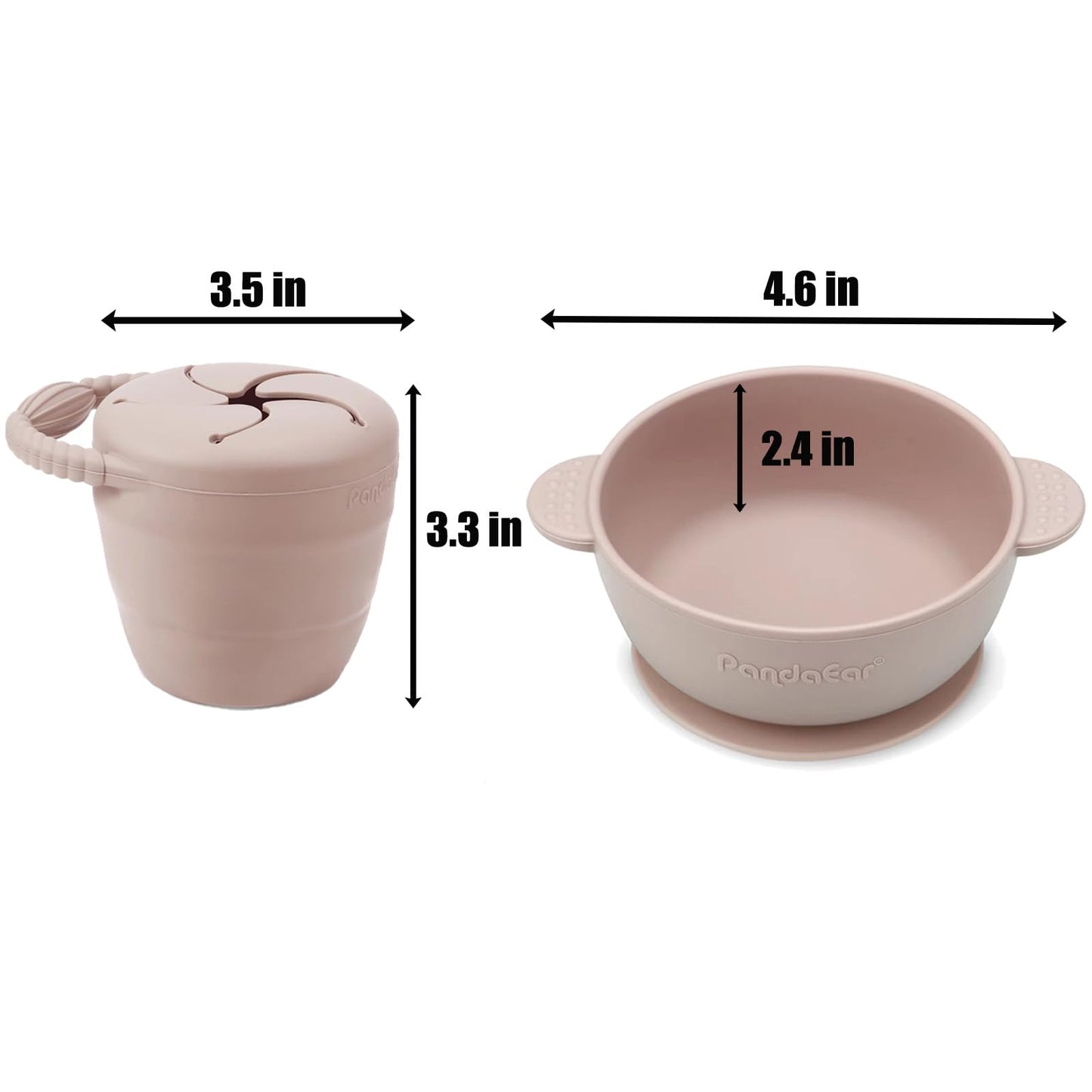 PandaEar Silikon Baby Geschirrset | 9-teiliges Kinder Geschirrset #