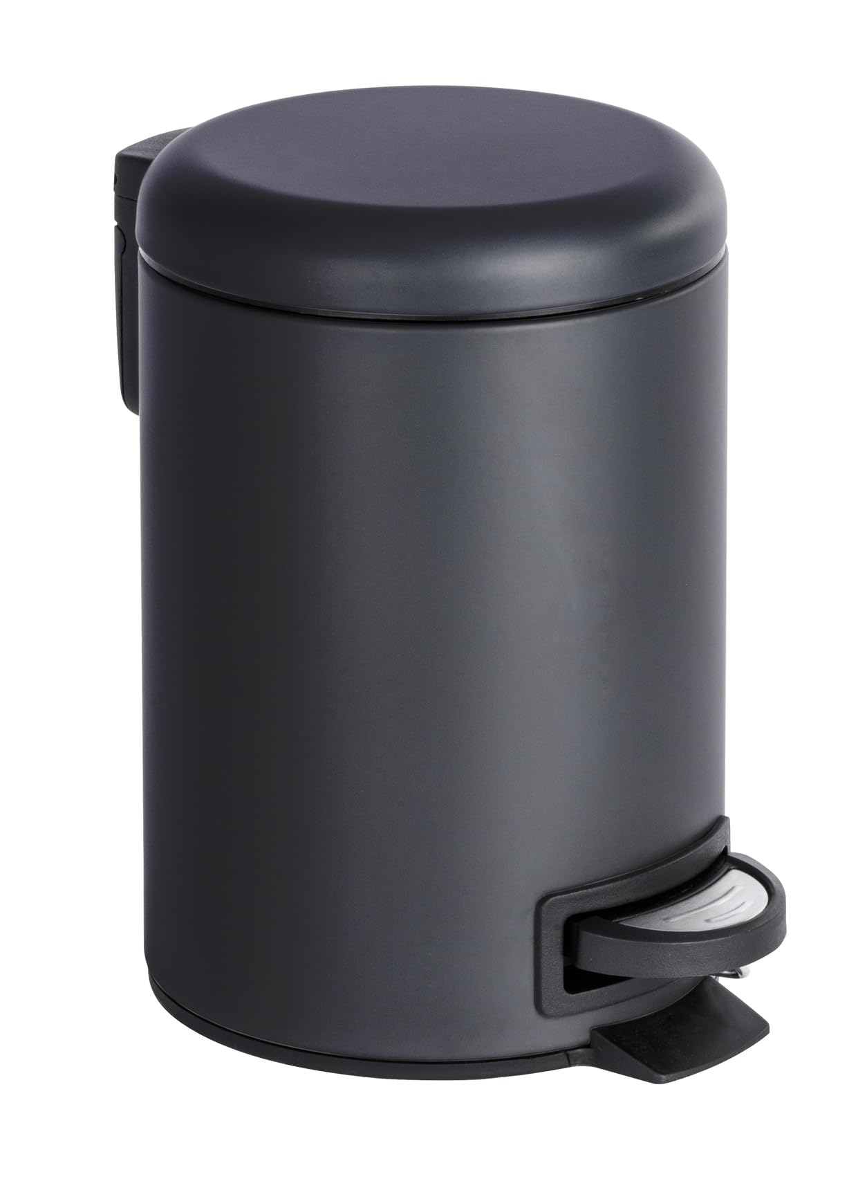 WENKO Leman Cosmetic Pedal Bin Matte Gold 3 L – Cosmetic Bin, Rubbish Bin with Anti-Fingerprint Capacity: 3 litres, stainless steel, 17 x 25 x 22.5 cm, gold