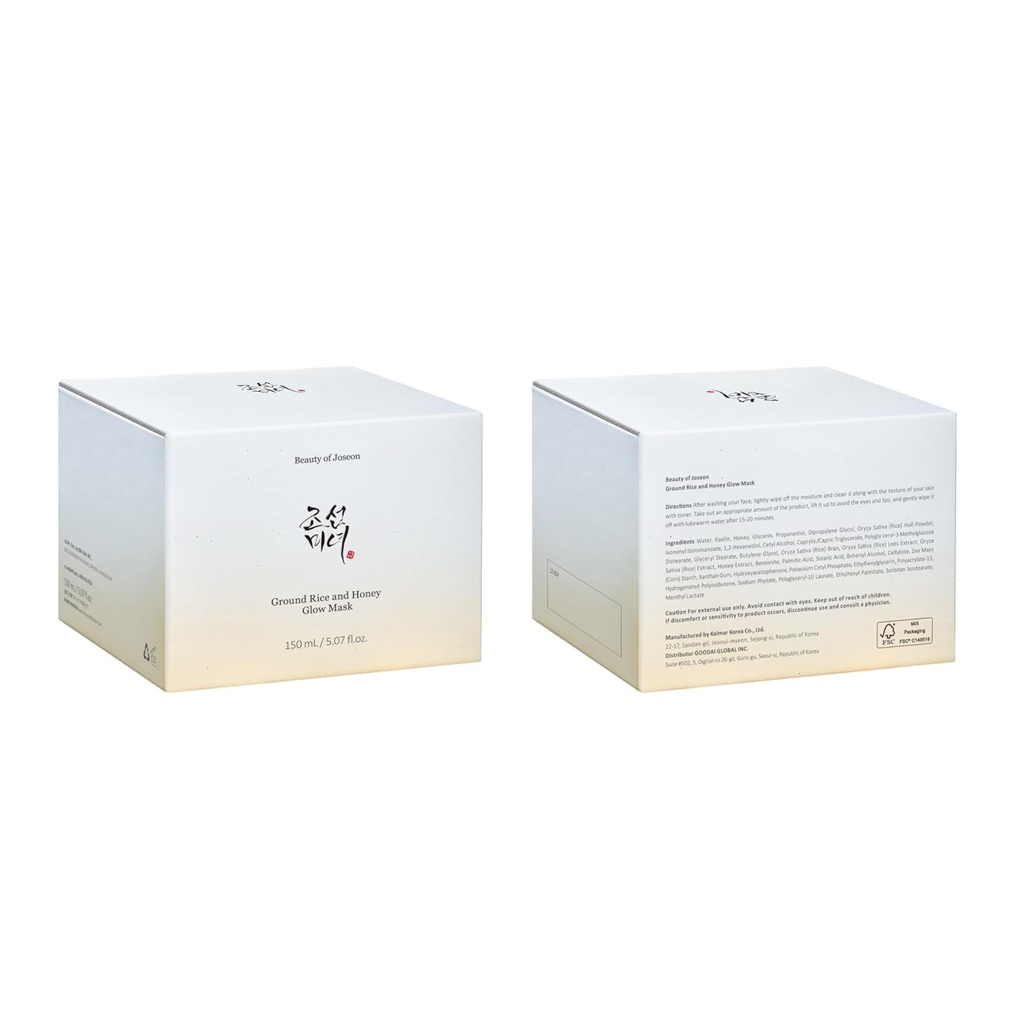 Beauty of Joseon Reis- und Honig-Glow-Maske zur Pflege der Poren und Sebumkontrolle für trockene, empfindliche Haut, koreanische Hautpflege für Männer und Frauen, 150 ml