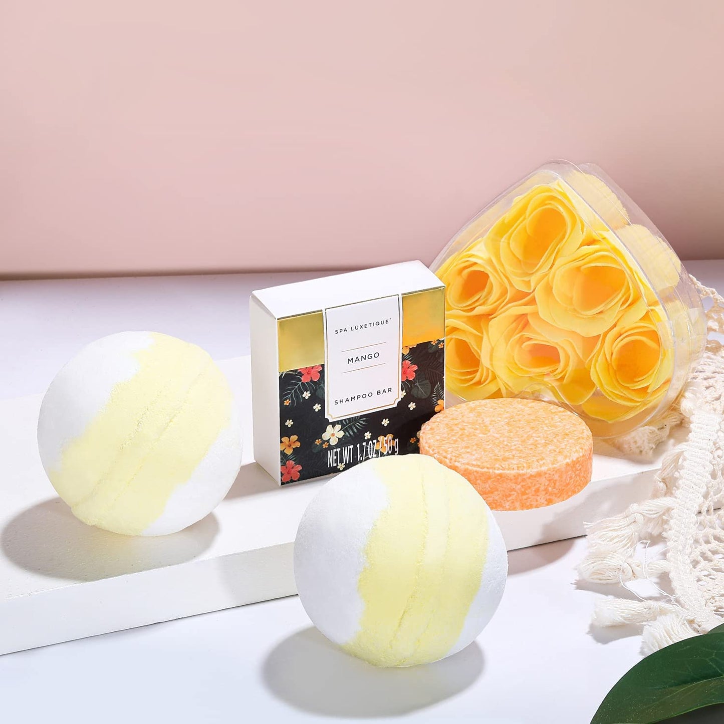 Bath Gift Set, Spa Luxury Beauty Set for Her 15-Piece Birthday Gift, Spa Set, Wellness Set for Women, Bath Gifts for Mother's Day, Christmas Gifts for Women