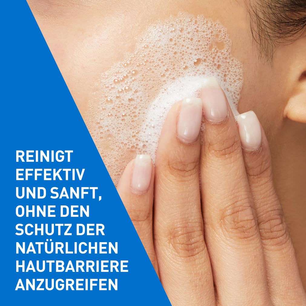 CeraVe Schäumendes Reinigungsgel und Feuchtigkeitslotion, Mit Hyaluronsäure, Für Gesicht und Körper, Ohne Duftstoffe, Auch bei Neurodermitis und Allergien, 473 ml + 88 ml