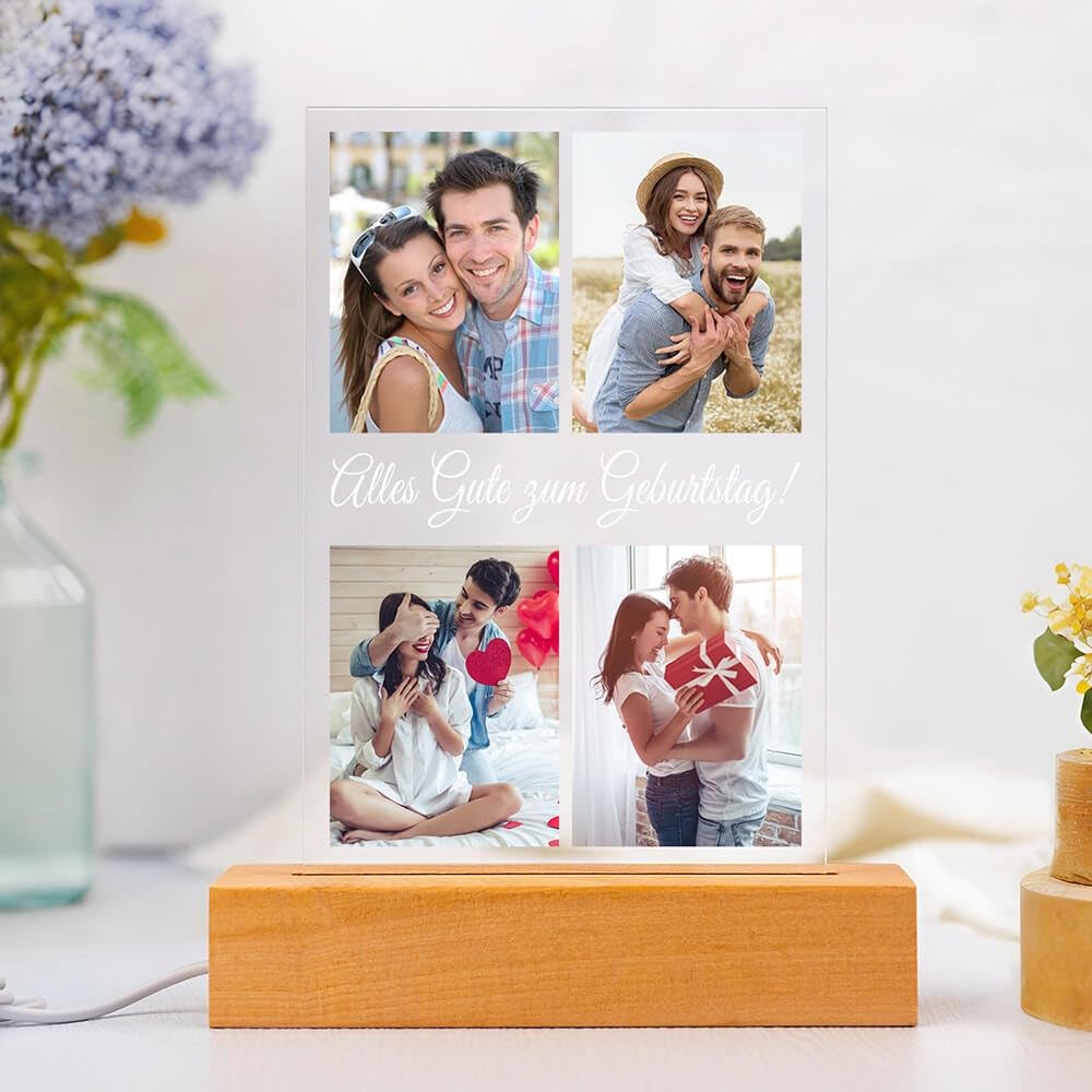 Personalisierte Geschenke für Freundin, Personalisierte Bilderrahmen mit Foto, Personalisierter Bilderrahmen mit Bild