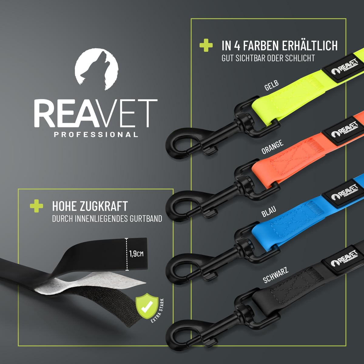 Schleppleine für Hunde 5 Meter, Schwarz I Robuste & wasserfeste Hundeleine lang I Übungsleine mit Griff