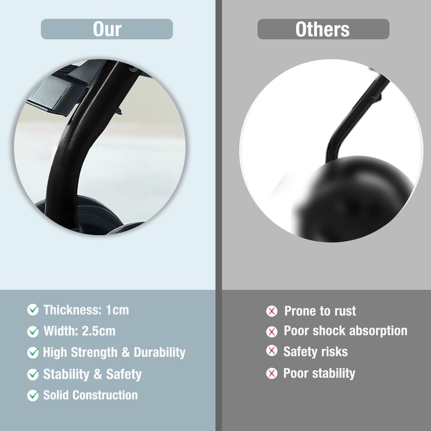 Reenborn 3-in-1 Pushchair, Buggy with Two Reversible Sliding Modes, Pushchair with Frame Aluminium Alloy, Baby Pram, 3-in-1 Complete Set with One-Click Folding Design