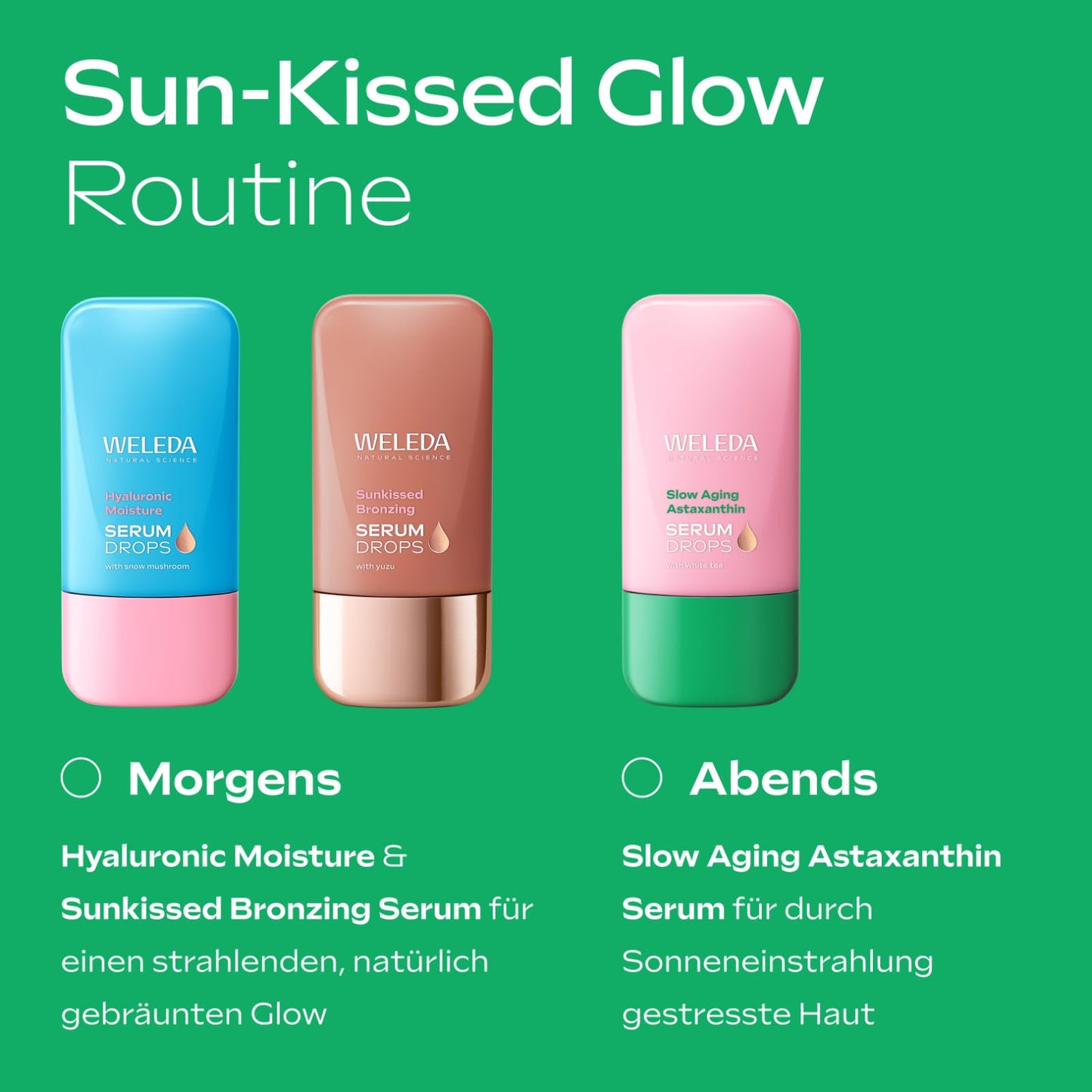 Weleda Organic Skin Food Glow Serum Drops - Natural Cosmetics Booster Drops with Licorice & Light-Reflecting Pigments for Radiant Complexion & Against Pigment Spots