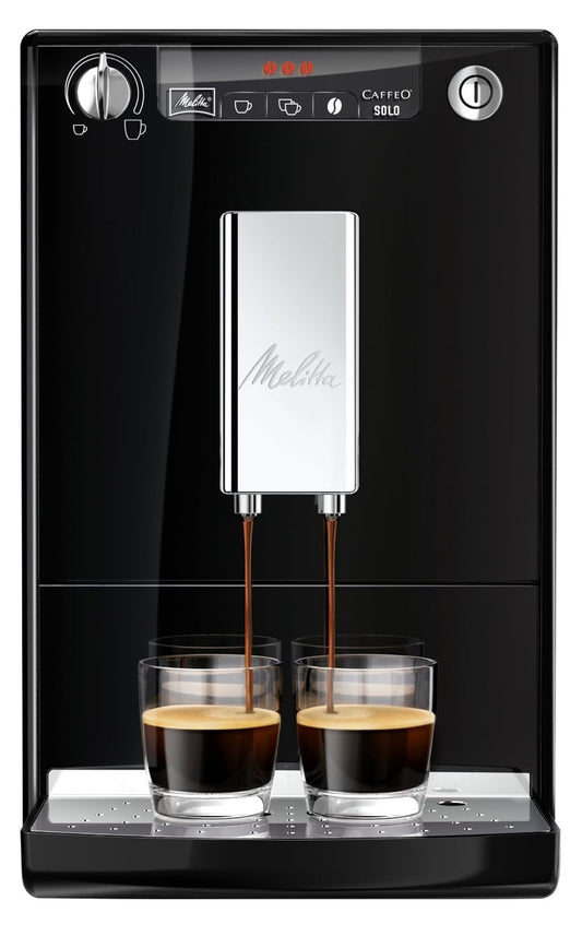 Melitta kaffeemaschine Caffeo Solo E950 slim fully automatic coffee machine with pre-brewing function 15 bar LED display height-adjustable coffee Christmas gift