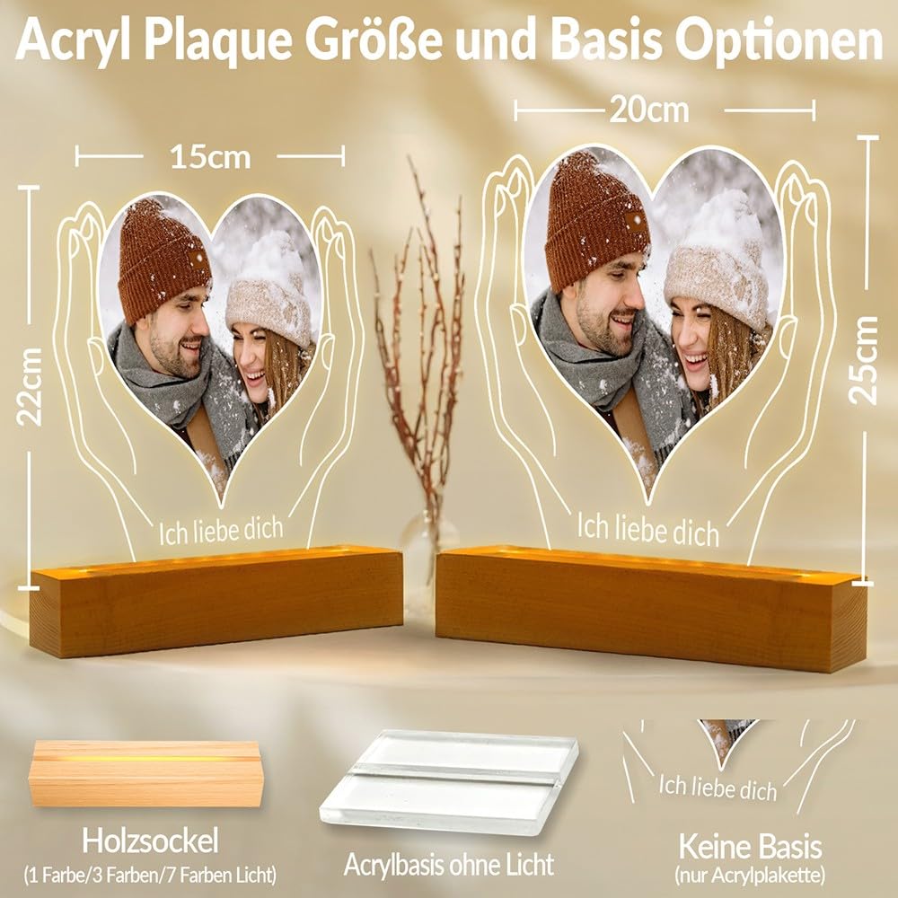 Personalisierte Geschenke für Freundin, Personalisierte Bilderrahmen mit Foto, Personalisierter Bilderrahmen mit Bild