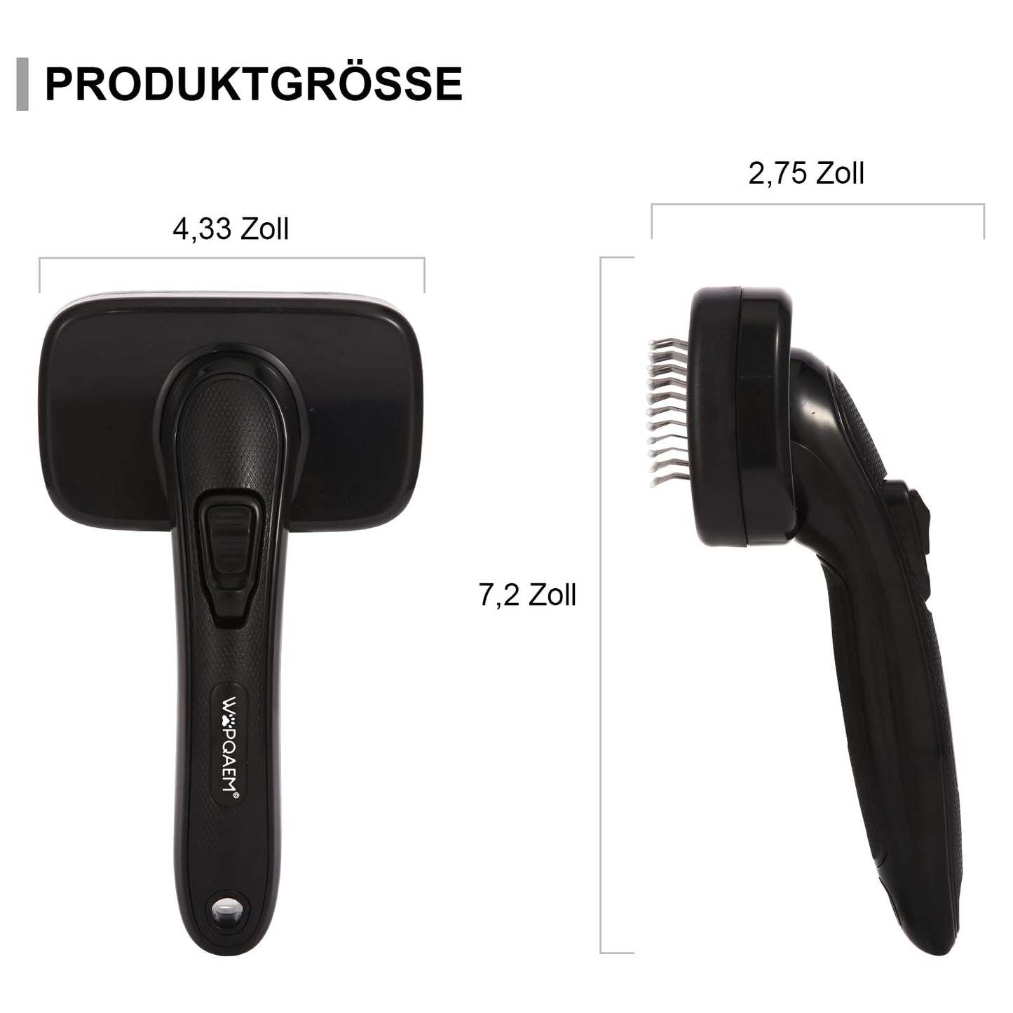 Hundebürste für Hunde und Katzen, selbstreinigend, Katzenbürste für Unterwolle und loses Fell