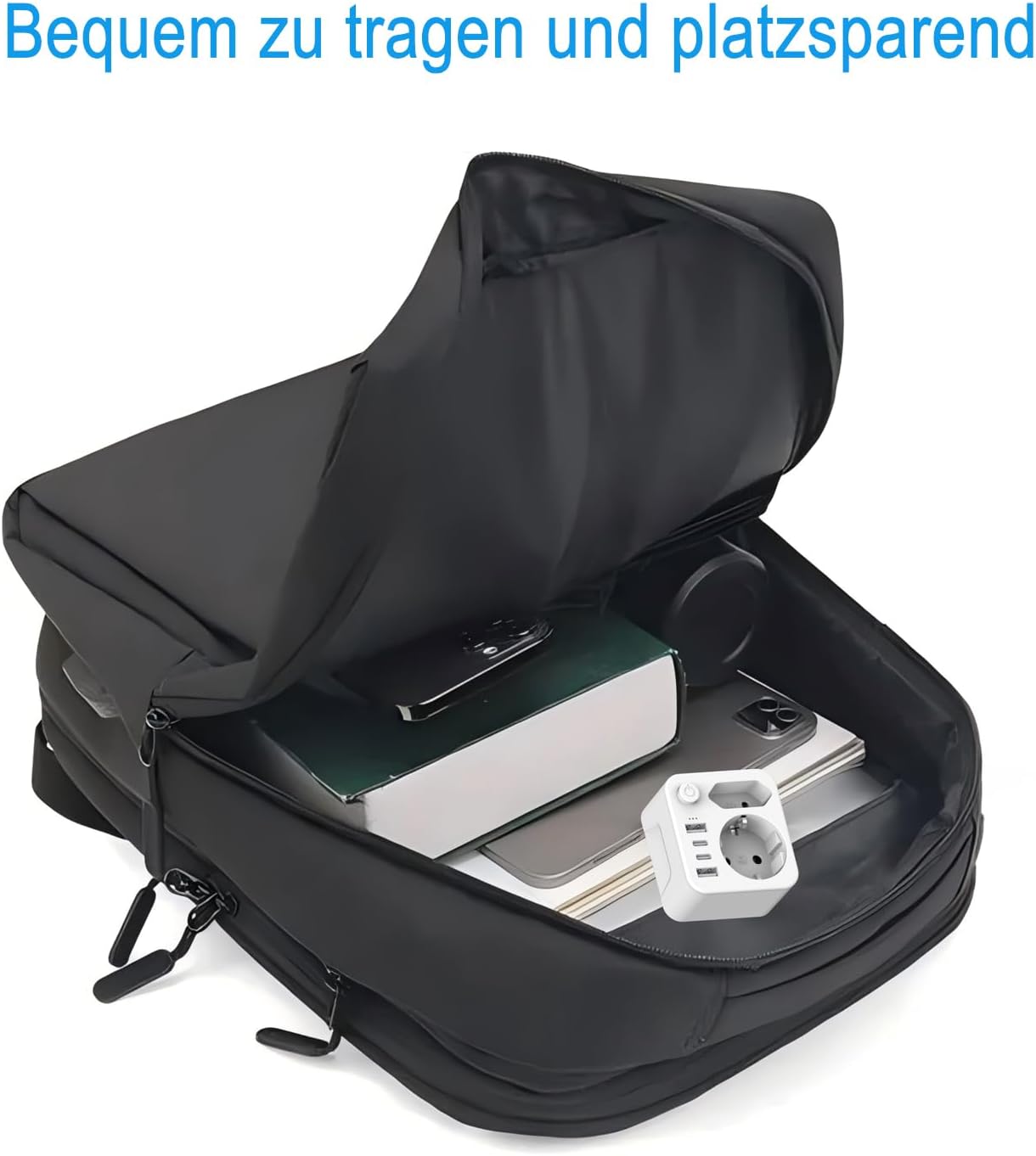 Aipsdo Double plug for USB socket, multiple socket with 4 USB power plugs, USB C adapter, socket adapter, 2-way plug with USB, multiple plug for socket, USB multiple plug