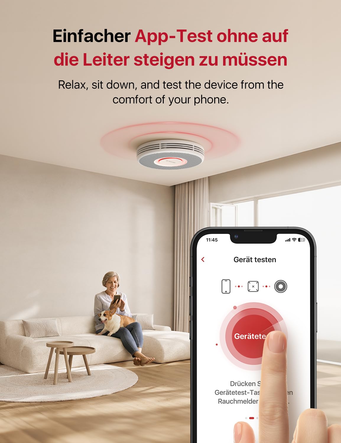 X-Sense Smarter Rauchmelder WLAN mit Sprachausgabe und 17 Standorten, Feuermelder, Rauchmelder , Brandmelder 6 Stück