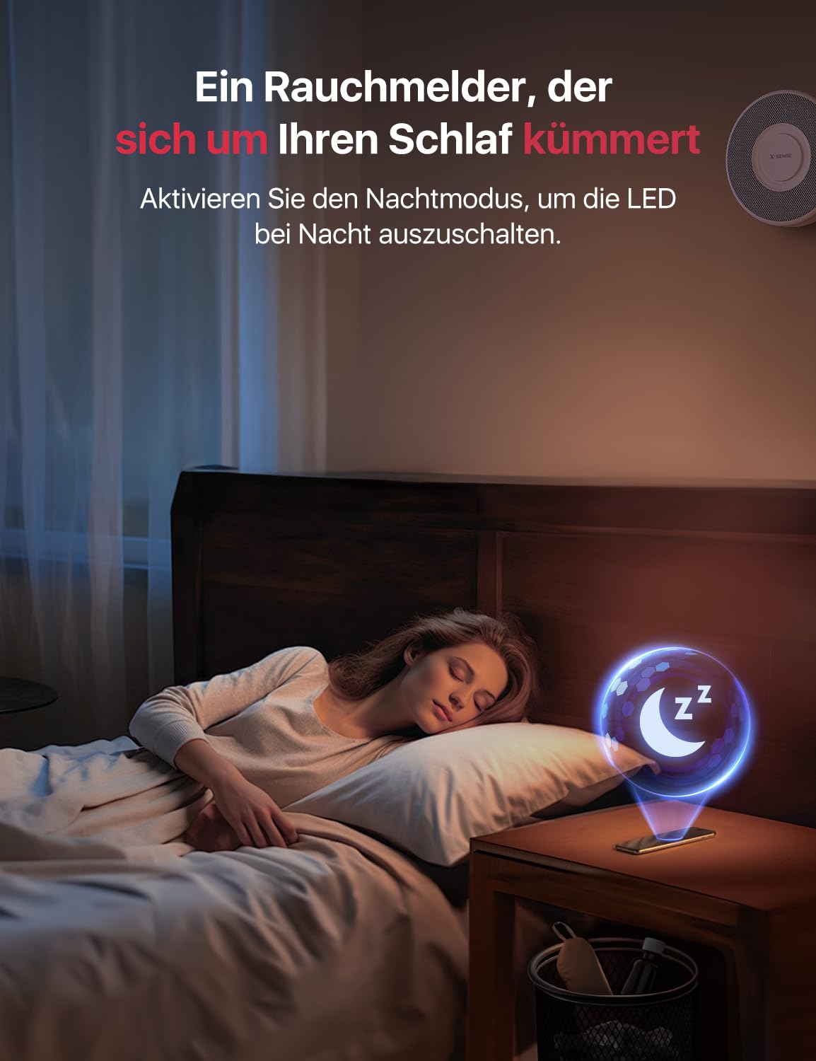 X-Sense Smarter Rauchmelder WLAN mit Sprachausgabe und 17 Standorten, Feuermelder, Rauchmelder , Brandmelder 6 Stück