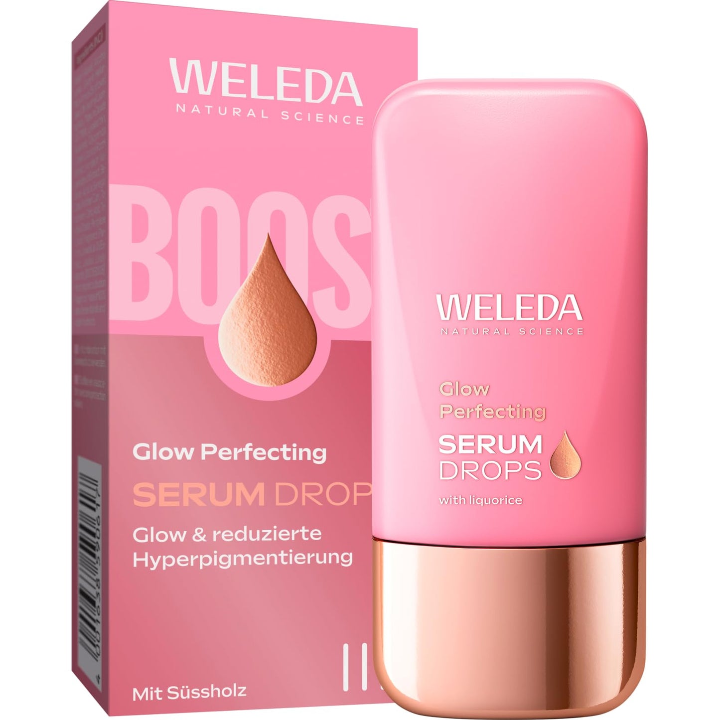 Weleda Organic Skin Food Glow Serum Drops - Natural Cosmetics Booster Drops with Licorice & Light-Reflecting Pigments for Radiant Complexion & Against Pigment Spots