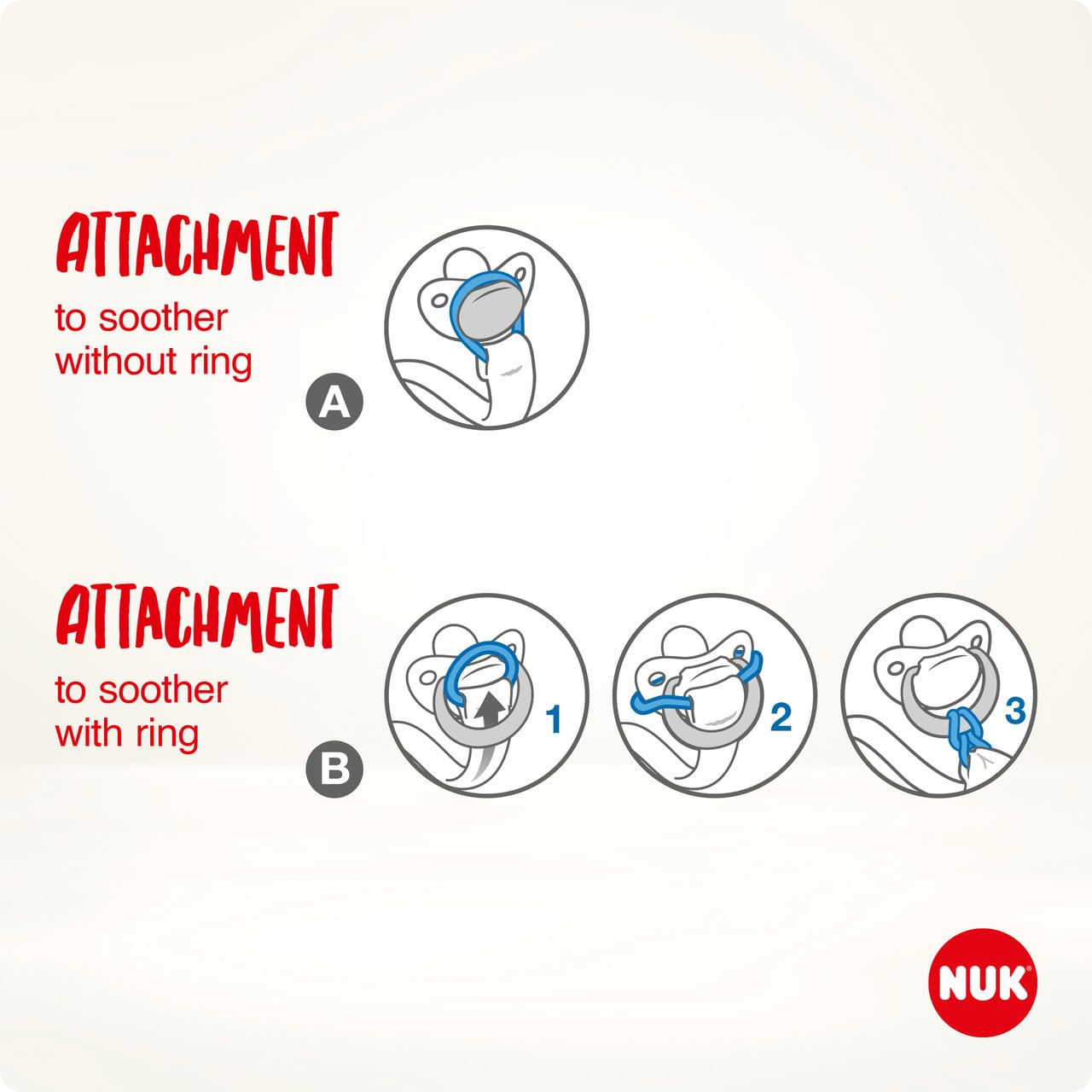 NUK Disney Winnie Puuh Schnullerband & Clip | Für alle Schnuller mit und ohne Ring