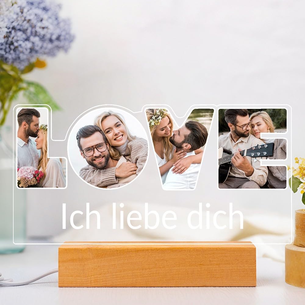Personalisierte Geschenke für Freundin, Personalisierte Bilderrahmen mit Foto, Personalisierter Bilderrahmen mit Bild
