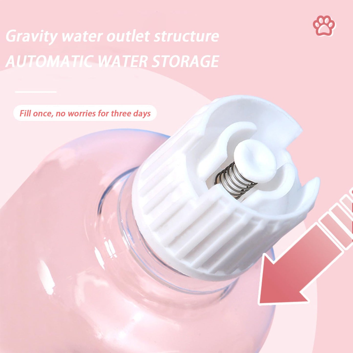 Katzennapf Set mit Wasserspender | Automatischer Trinkbrunnen für Katzen & Hunde