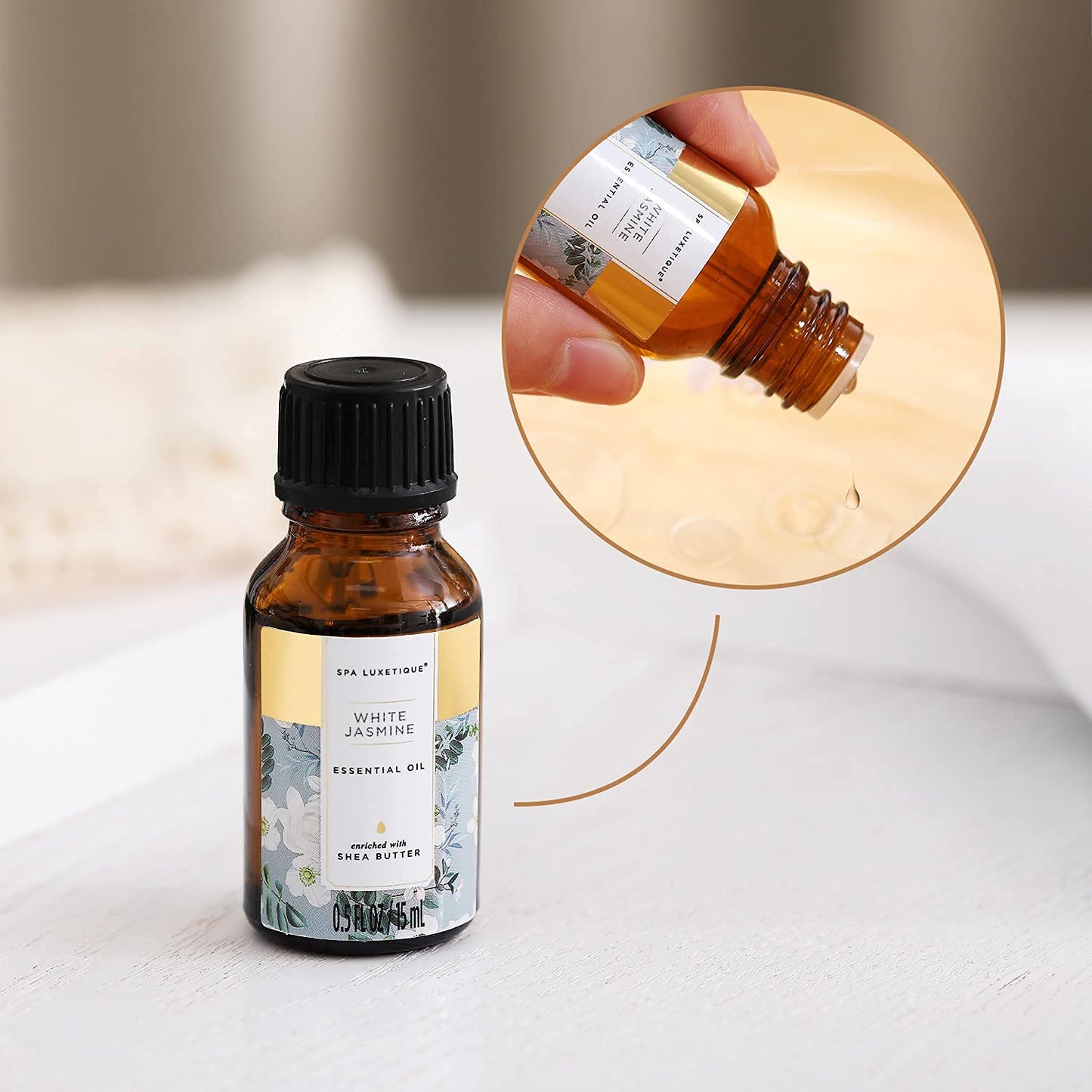 SPA LUXETIQUE Wellness Set für Frauen - 8tlg Rosenduft Bade Geschenkset für Frauen, Geburtstagsgeschenk Beauty Set mit Deko Badewanne