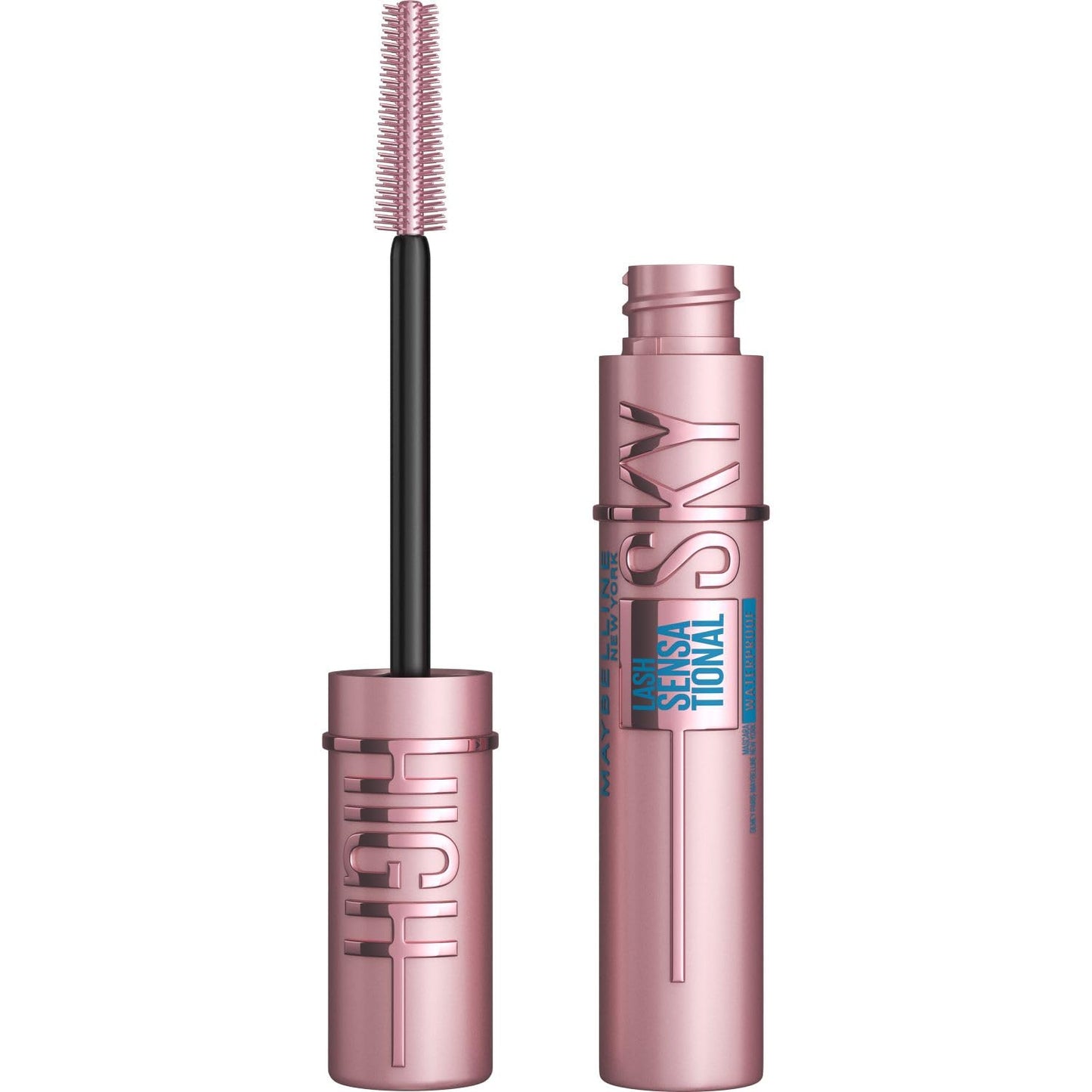 Maybelline New York Sky High Schwarze Wimperntusche für extrem lange Wimpern und Volumen, Sky High Mascara