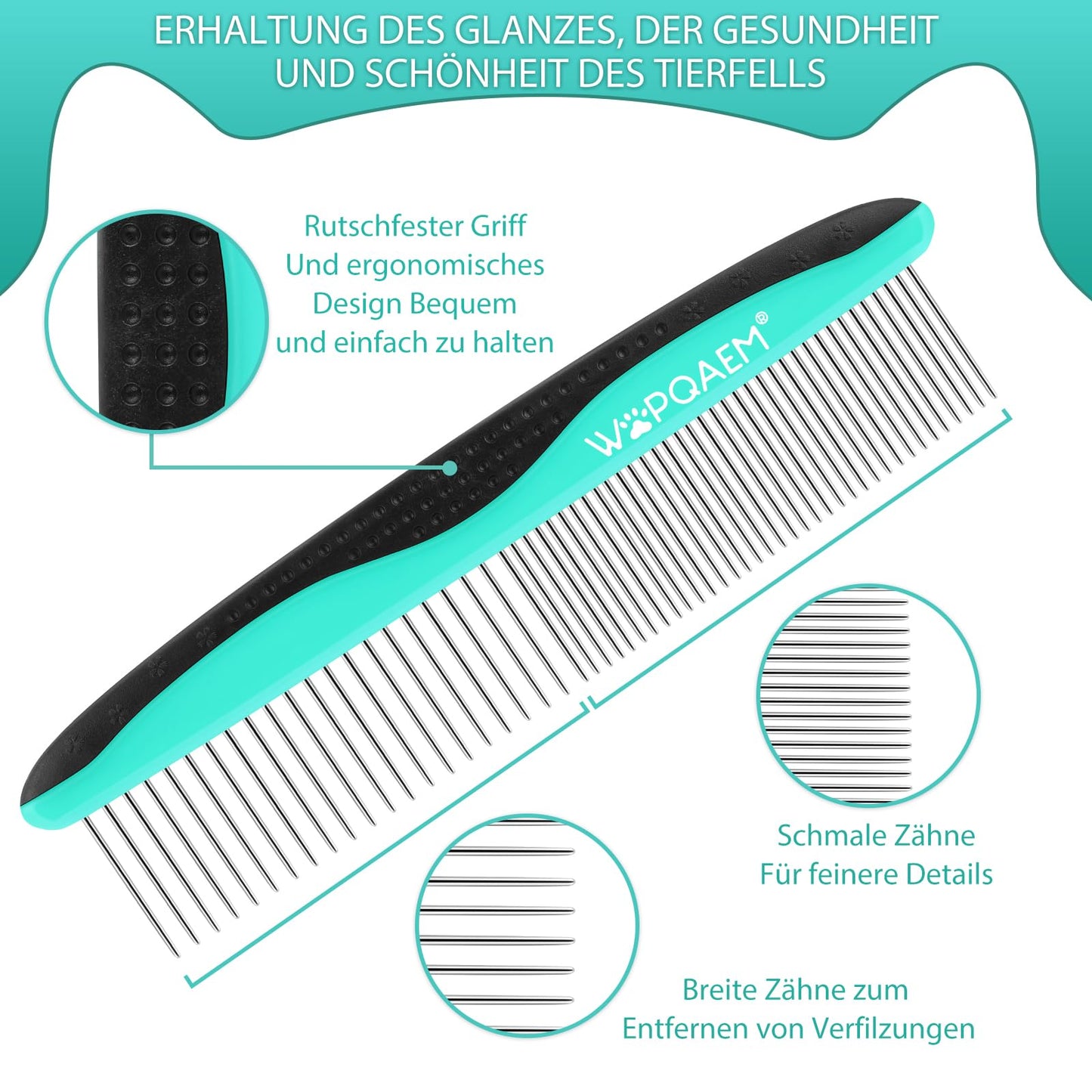 Hundebürste für Hunde und Katzen, selbstreinigend, Katzenbürste für Unterwolle und loses Fell