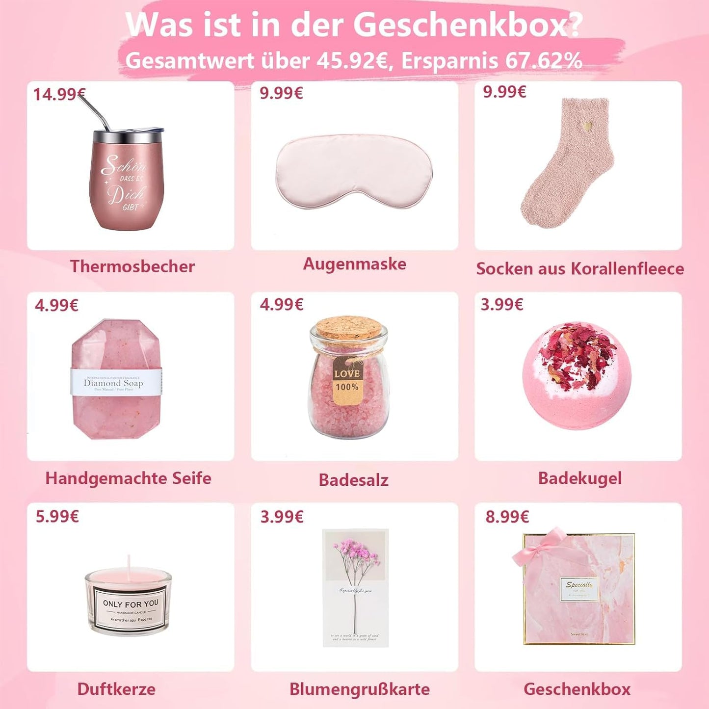 Yogopro Gifts for Women, Birthday Gift for Women, Gift Set, Birthday Wellness Gifts for Mum, Girlfriend, Wife, Sister, Valentine's Day, Mother's Day