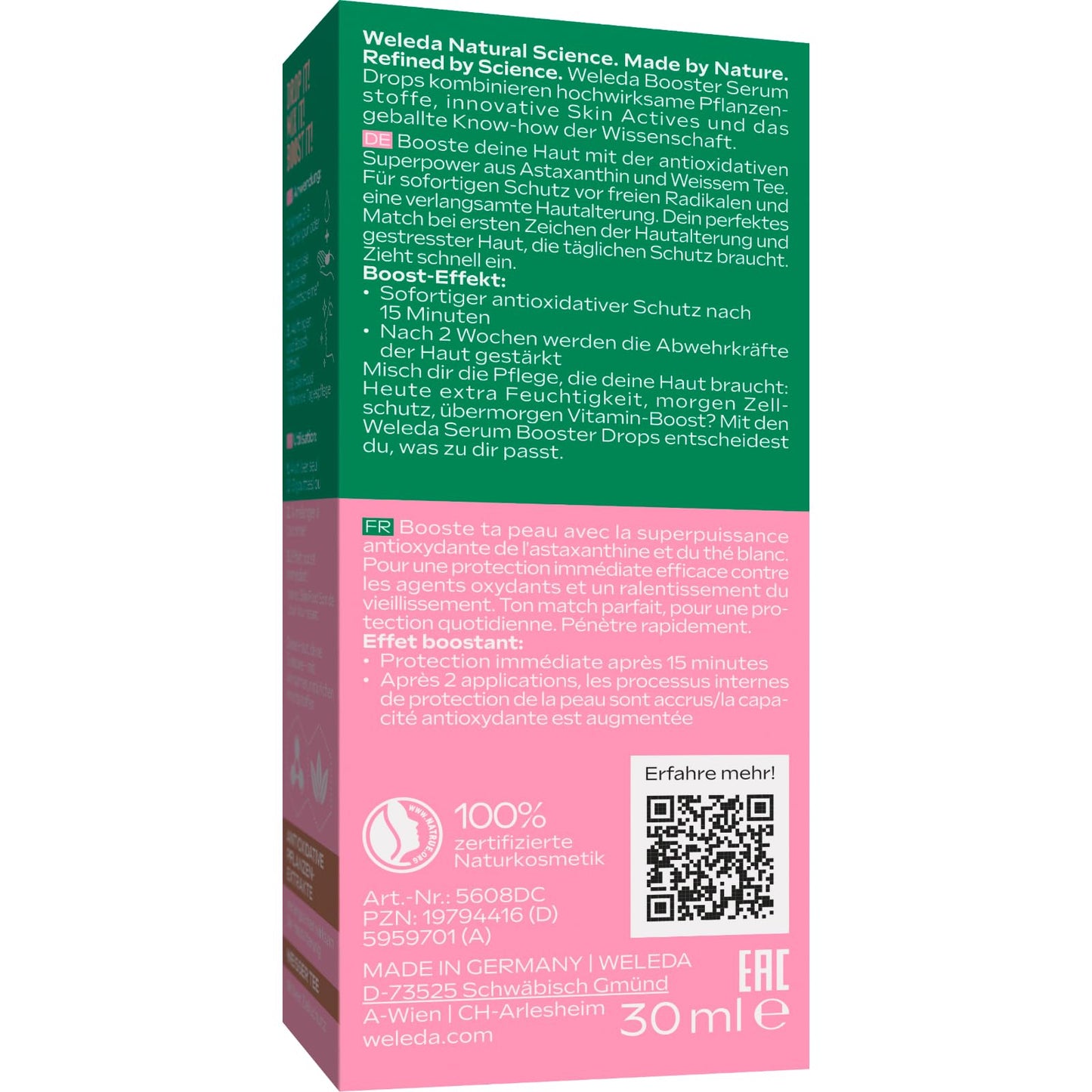 Weleda Organic Skin Food Glow Serum Drops - Natural Cosmetics Booster Drops with Licorice & Light-Reflecting Pigments for Radiant Complexion & Against Pigment Spots