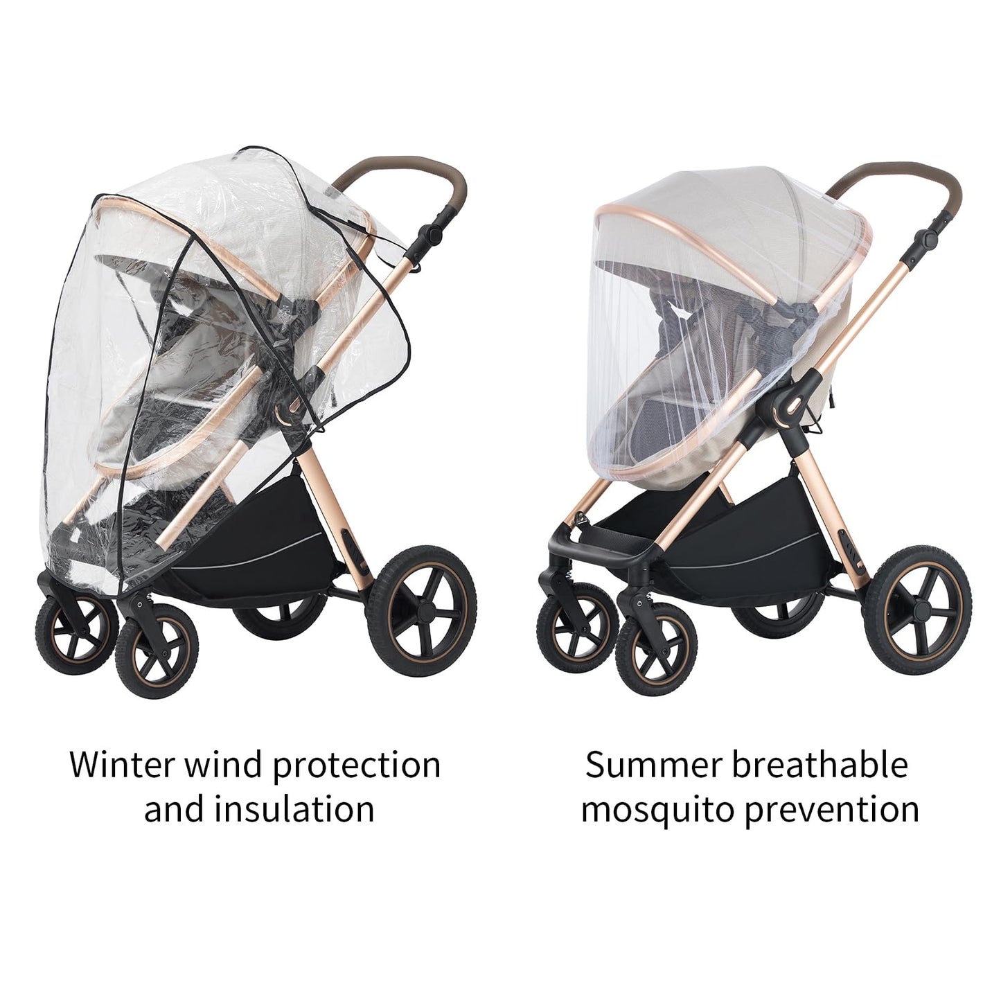 Shineey 3-in-1 Pushchair, Buggy, Foldable Pushchair Set, Combination Pushchair 3-in-1 with Large Comfortable Baby Carrycot Frame, Aluminium Alloy