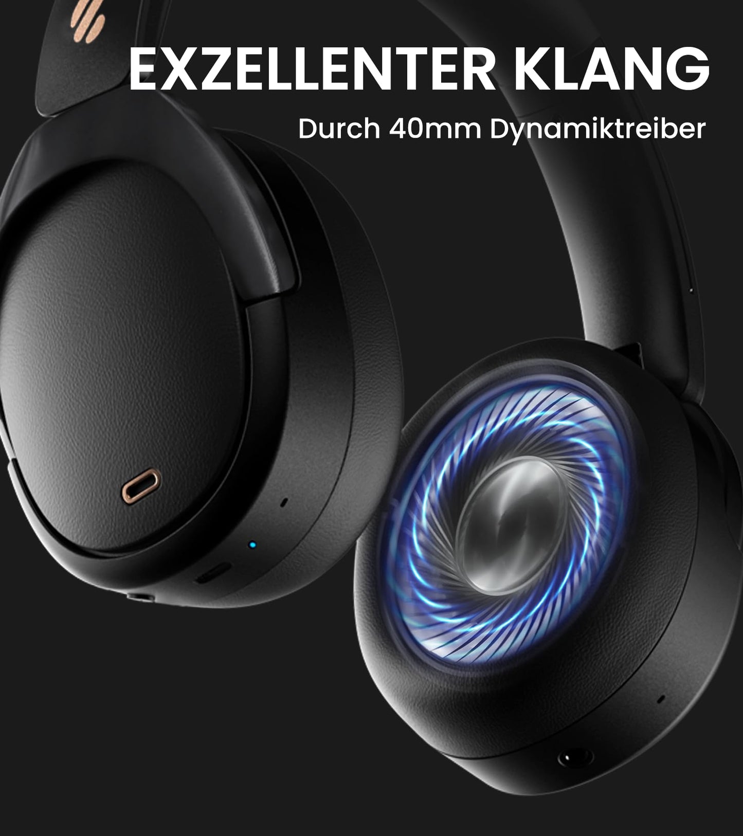 Hybrid Active Noise Cancelling Kopfhörer mit Hi-Res Audio und Custom EQ Bluetooth