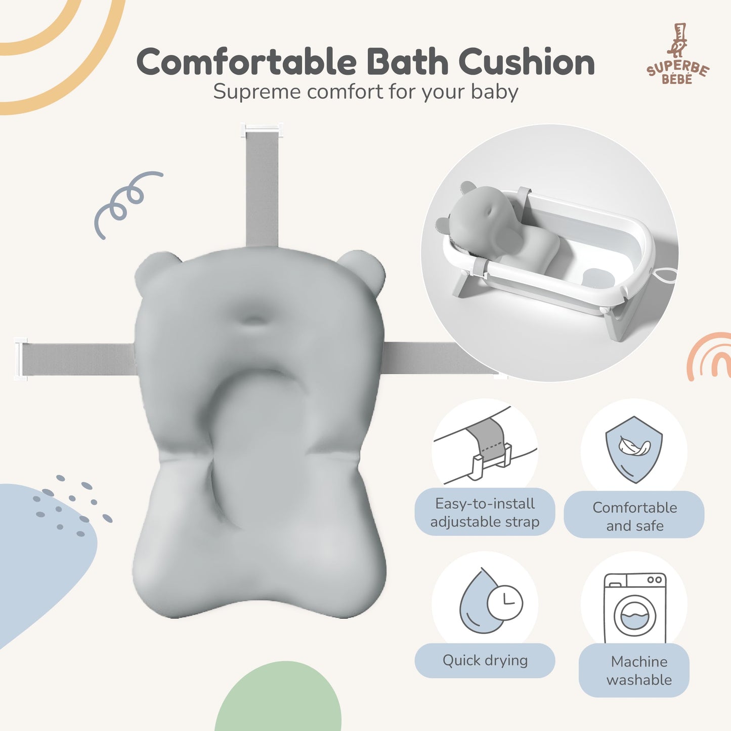 Faltbar Baby Badewanne Mit Rutschfestem Badewannensitz