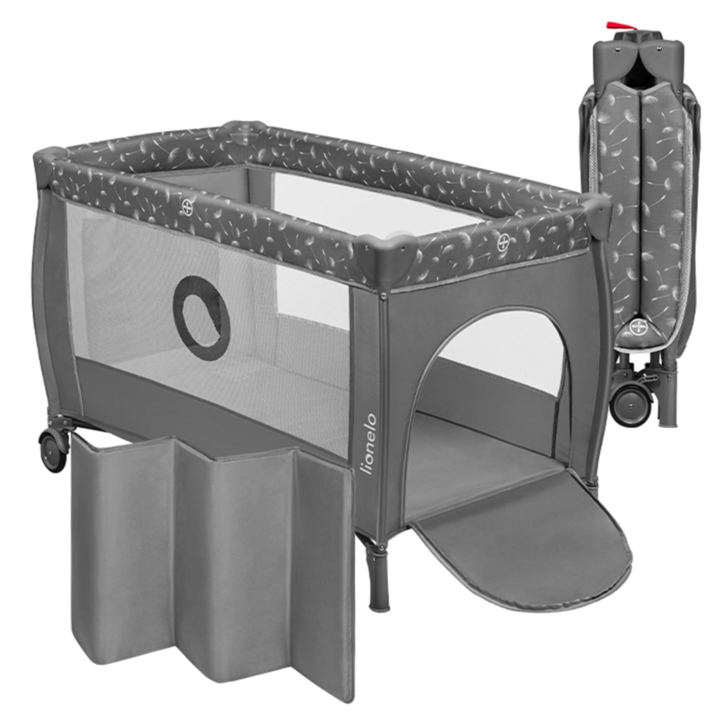 Reisebett bis 15 kg Babybett Kinderreisebett mit Matratze Seitlicher Eingang mit Reißverschluss