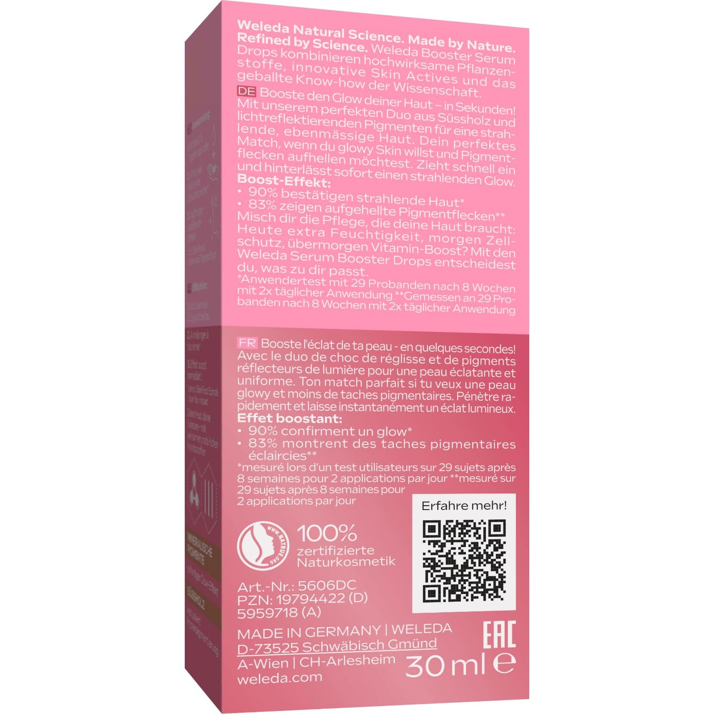 Weleda Organic Skin Food Glow Serum Drops - Natural Cosmetics Booster Drops with Licorice & Light-Reflecting Pigments for Radiant Complexion & Against Pigment Spots