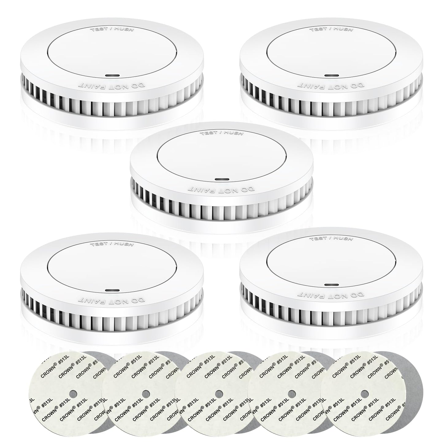 6er Rauchmelder Set 10 Jahre Batterie, Feuermelder, Brandmelder 10 Jahre Batterie