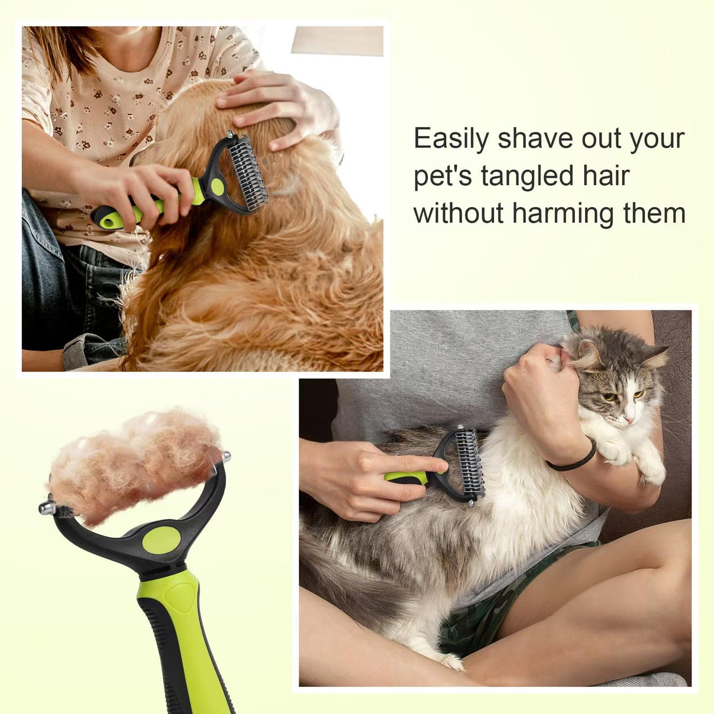 3 Stück Haustier Hundebürste Katzenbürste Hundebürste Doppelseitige