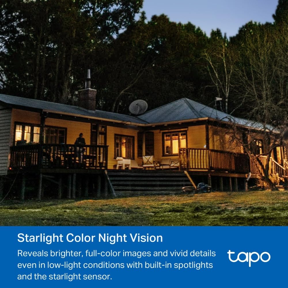 WLAN Überwachungskamera Außen, 360° Sichtbereich, 1080p Auflösung, Bewegungserkennung, Nachtsicht bis zu 30 m
