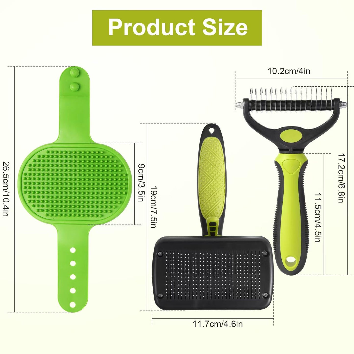 3 Stück Haustier Hundebürste Katzenbürste Hundebürste Doppelseitige