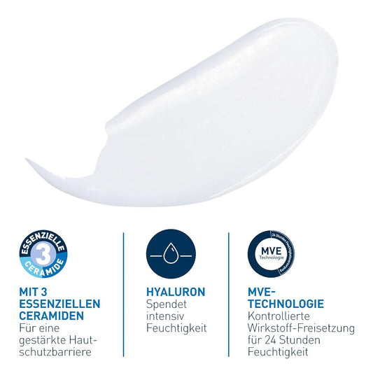 CeraVe Reinigungs-Set, Feuchtigkeitslotion mit Pumpspender (473 ml) et schäumendes Reinigungsgel (88 ml) pour l'hygiène et la peau, avec hyaluron et 3 céramides essentiels
