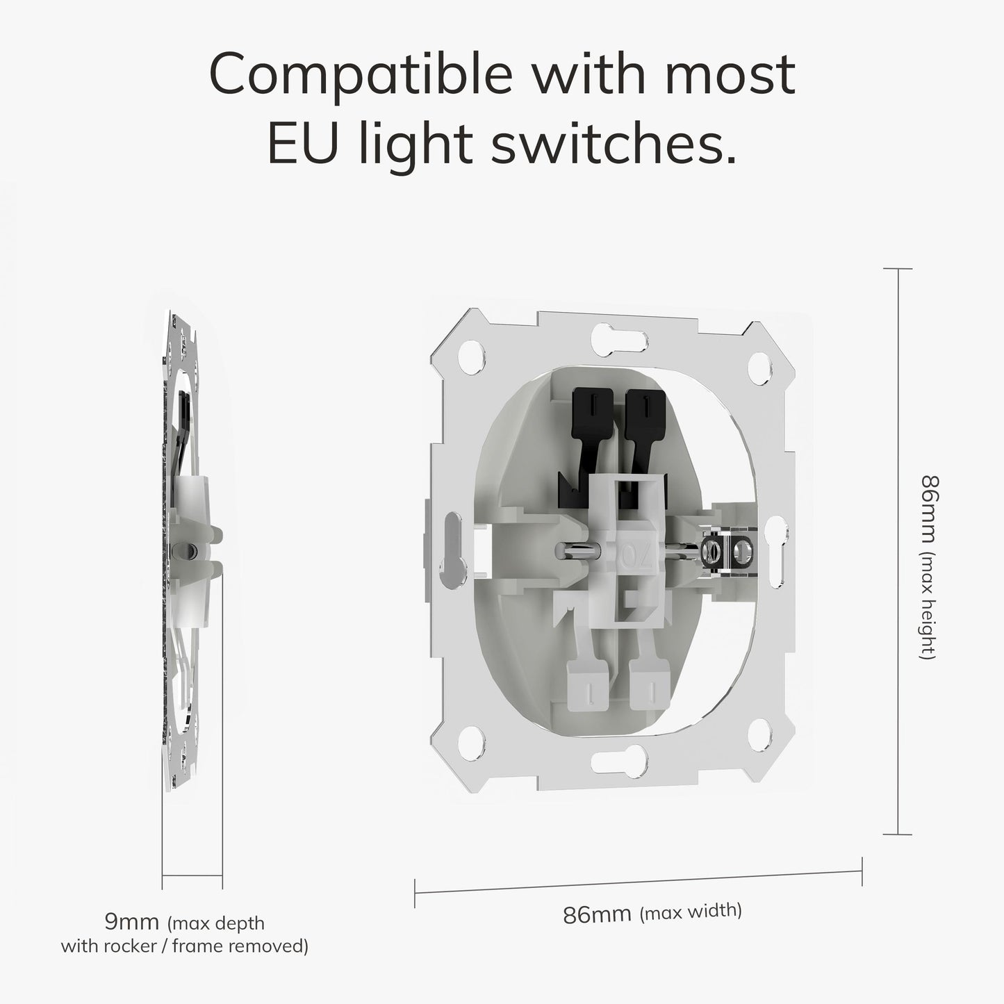 Smart Lichtschalter, Schalterabdeckung für Philips Hue Dimmer V2, kompatibel mit Hue Schalterabdeckung