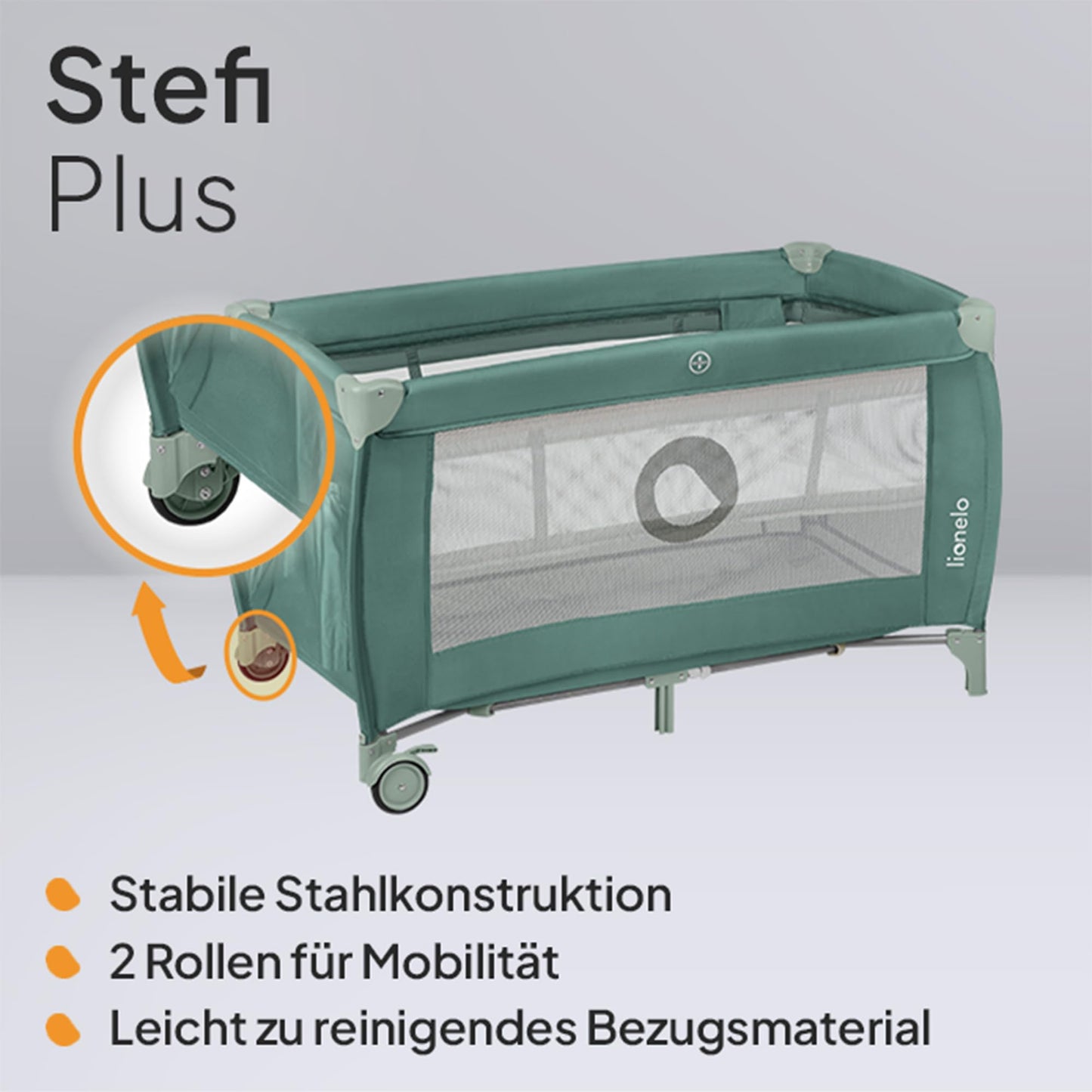 Reisebett bis 15 kg Babybett Kinderreisebett mit Matratze Seitlicher Eingang mit Reißverschluss