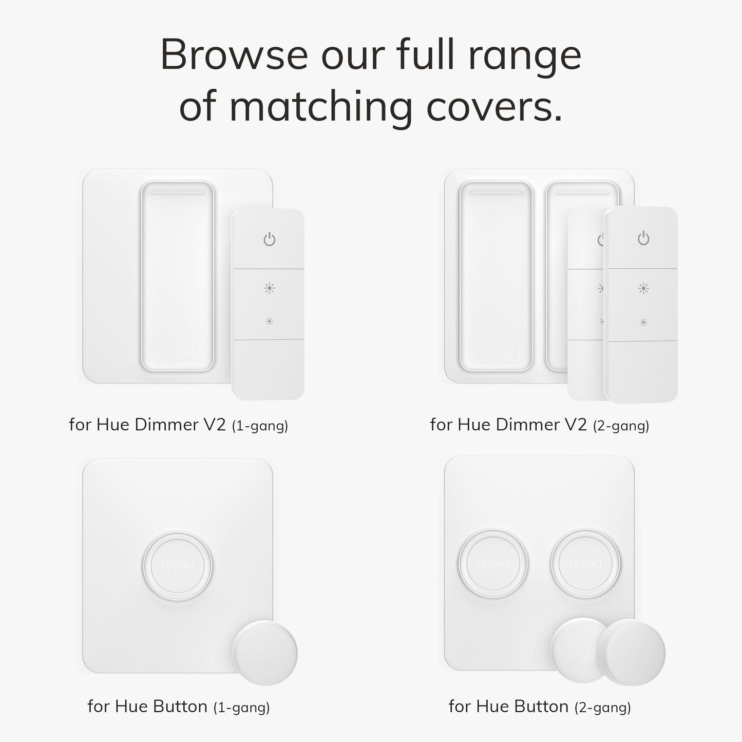 Smart Lichtschalter, Schalterabdeckung für Philips Hue Dimmer V2, kompatibel mit Hue Schalterabdeckung